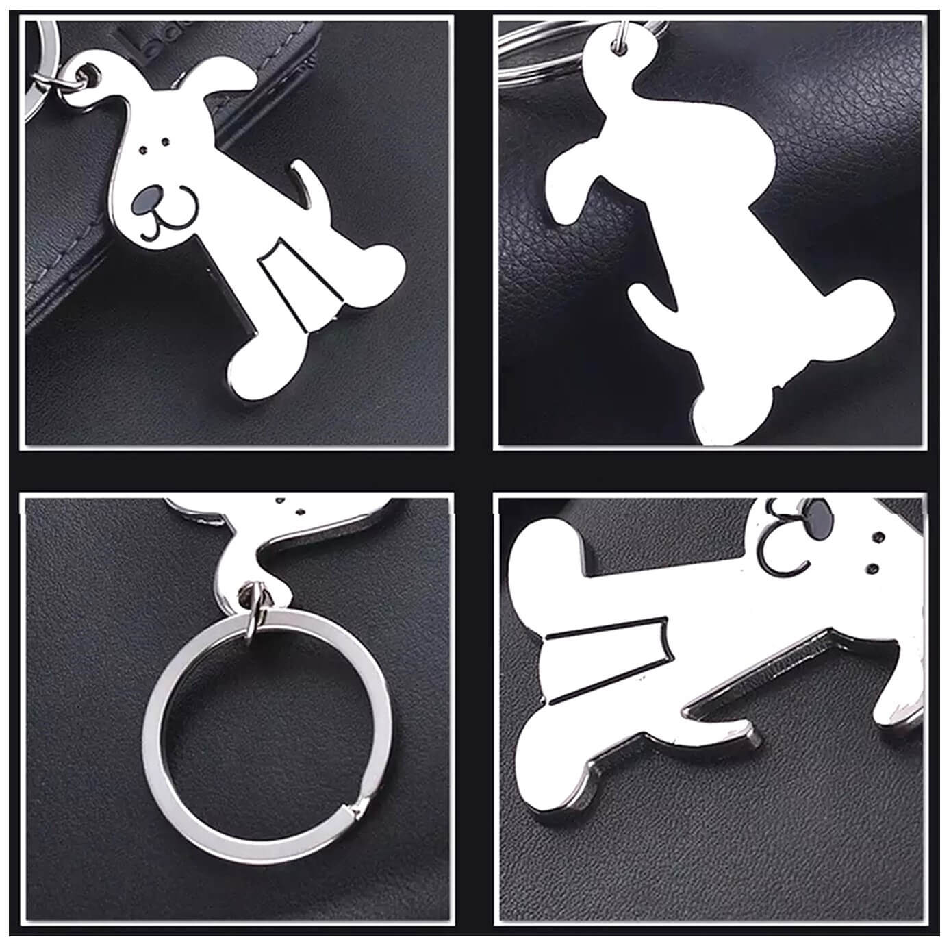 Smiling Puppy Dog Keyring Holder