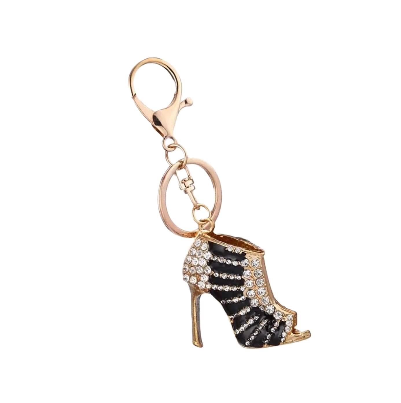 Crystal Heel Keyring with Clasp