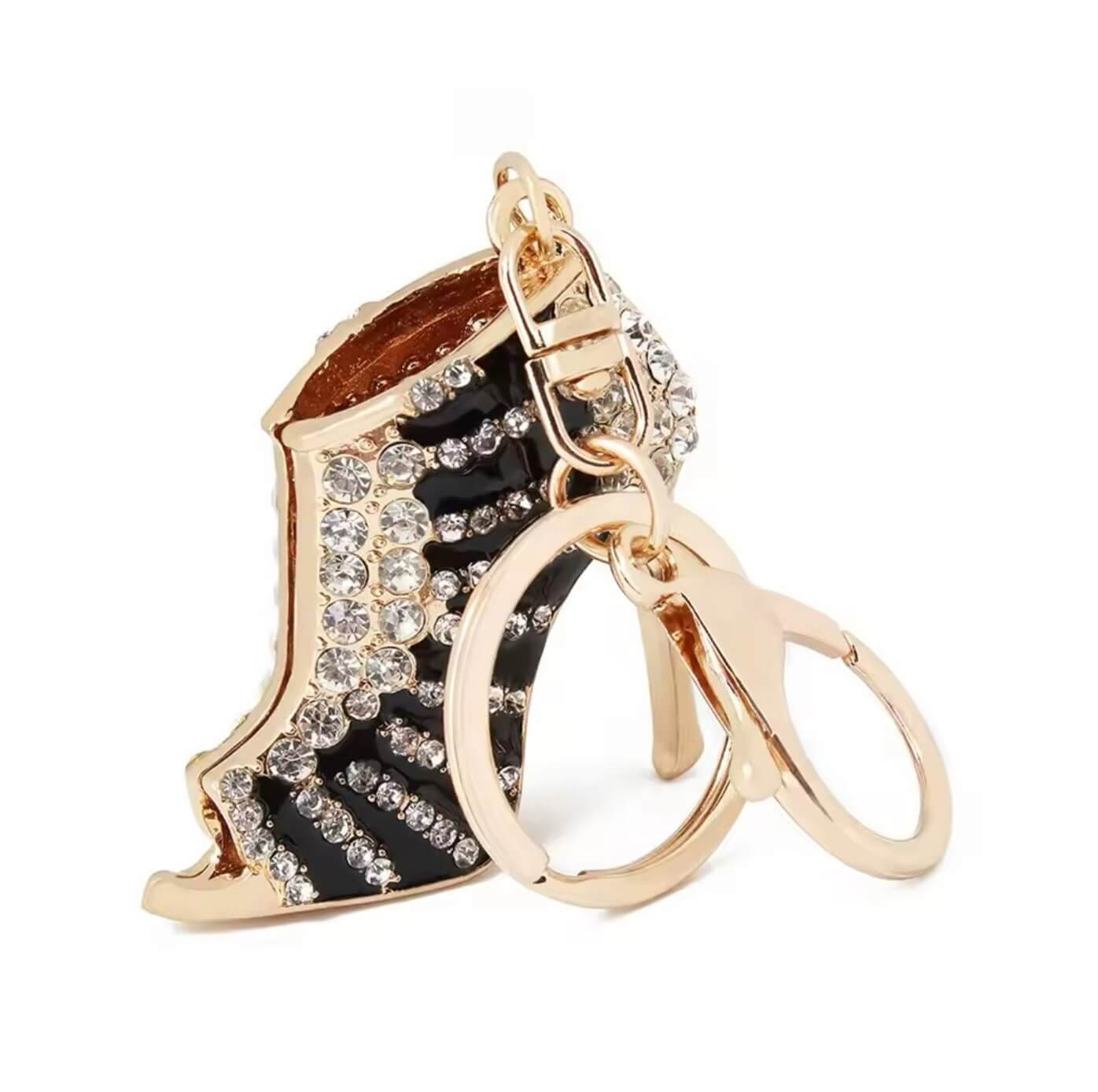 Crystal Heel Keyring with Clasp