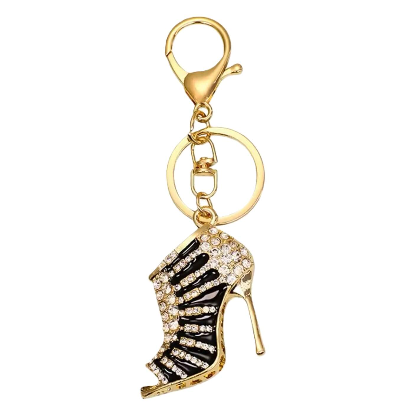 Crystal Heel Keyring with Clasp