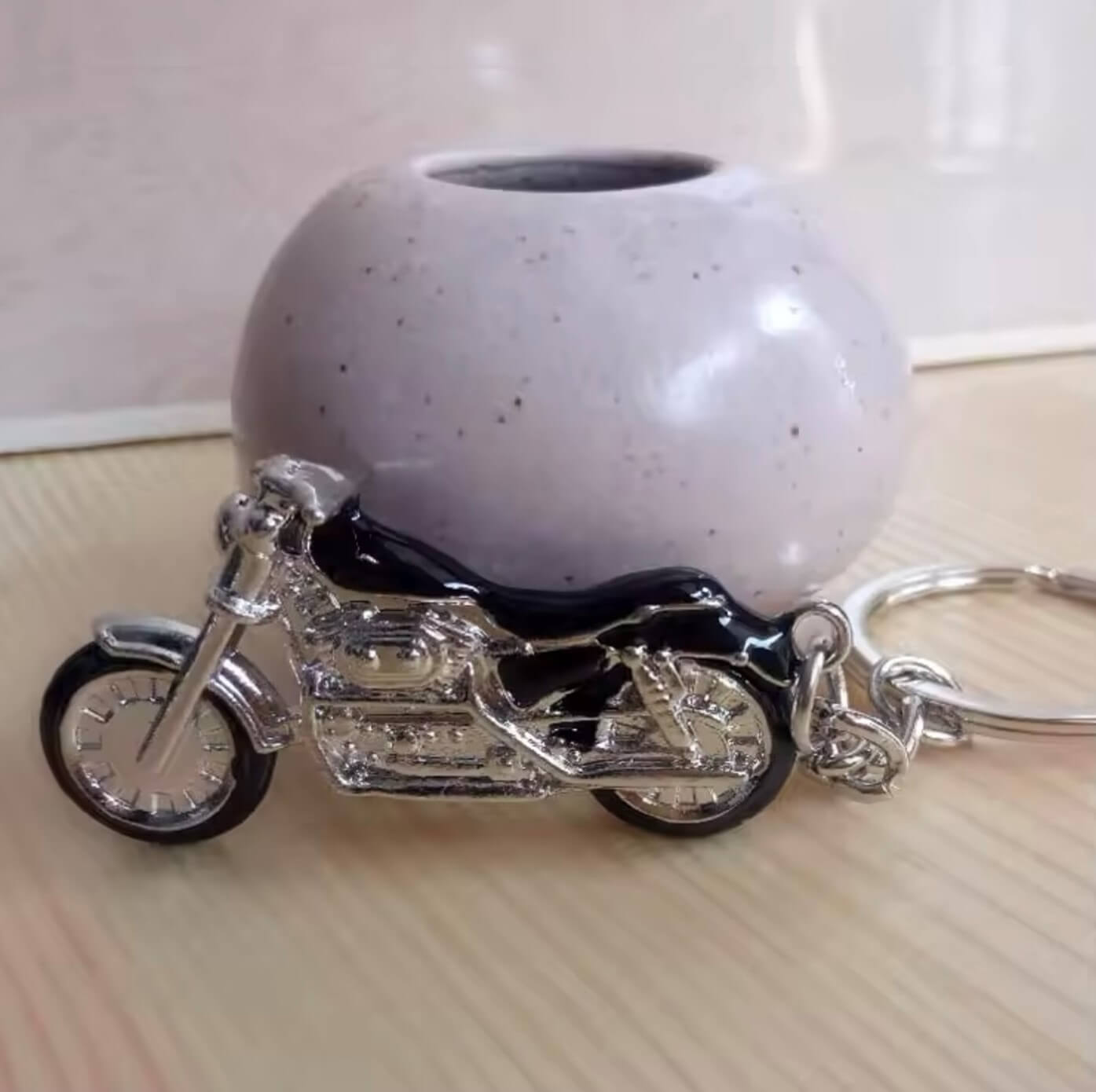 Motorcycle Alloy Keyring Holder