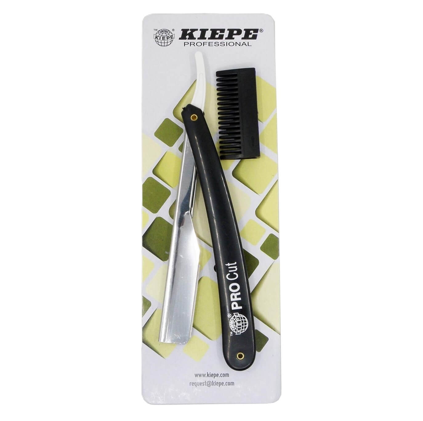 KIEPE PRO Professional Folding Straight Razor in Black