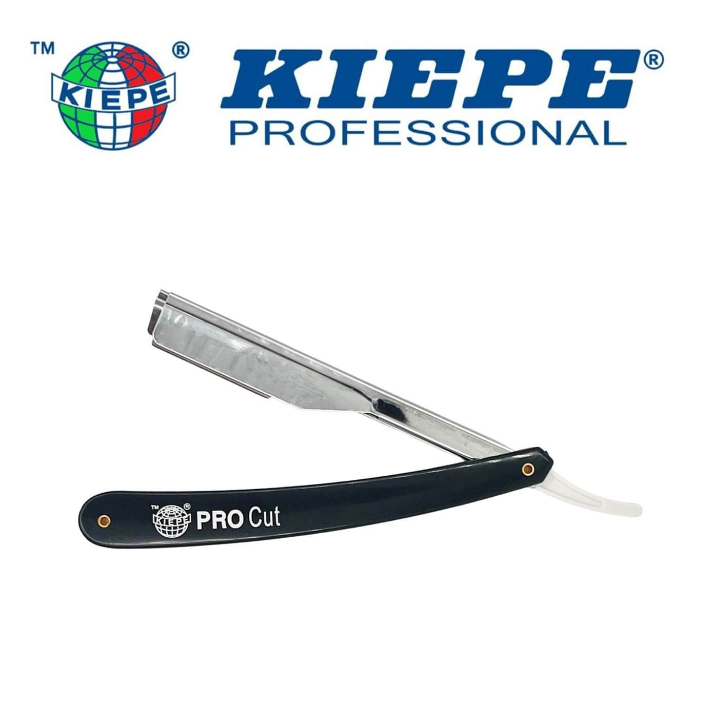 KIEPE PRO Professional Folding Straight Razor in Black