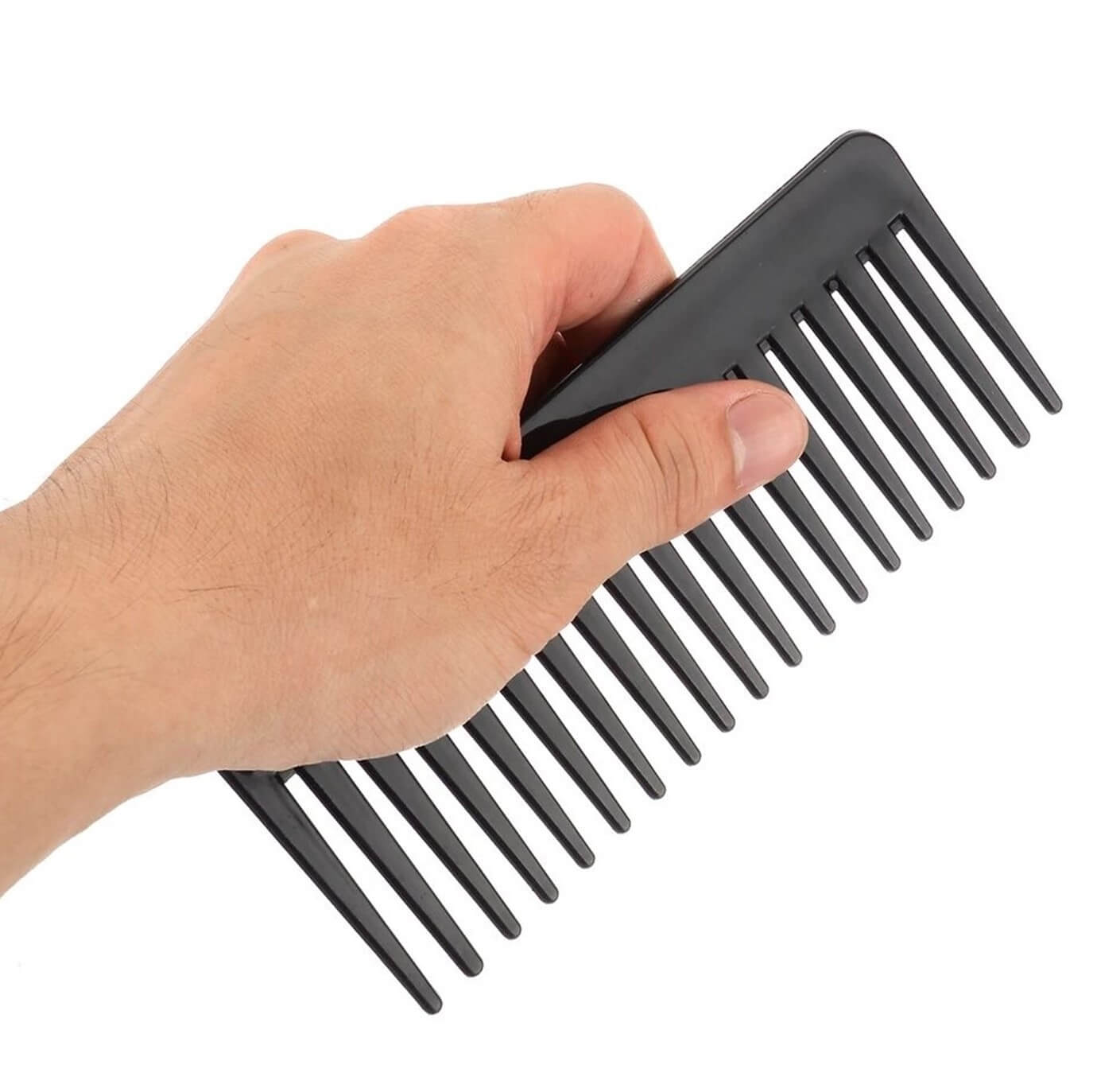 Large 19 Teeth Detangling Black Comb
