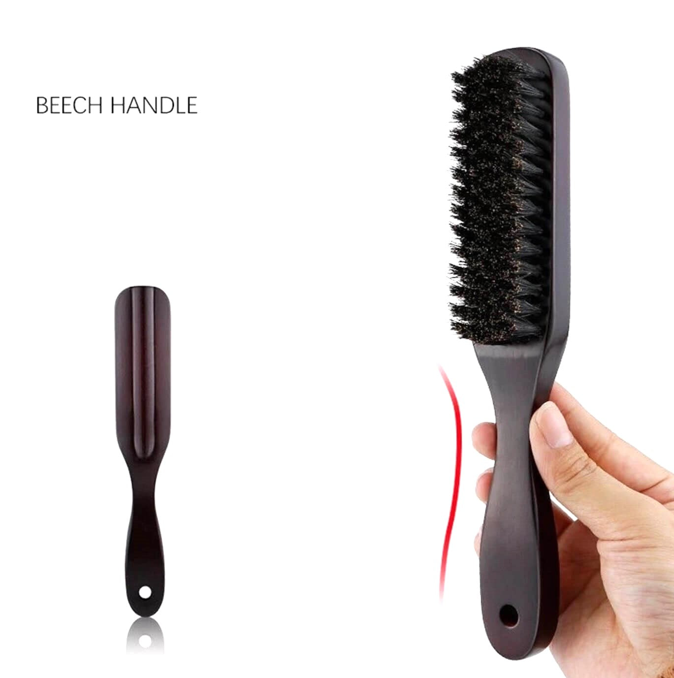 Mens Beech Timber Boar Hair Beard Brush