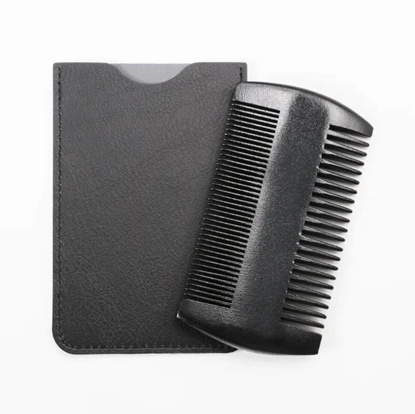 Black Sandalwood Dual Edge Beard Comb