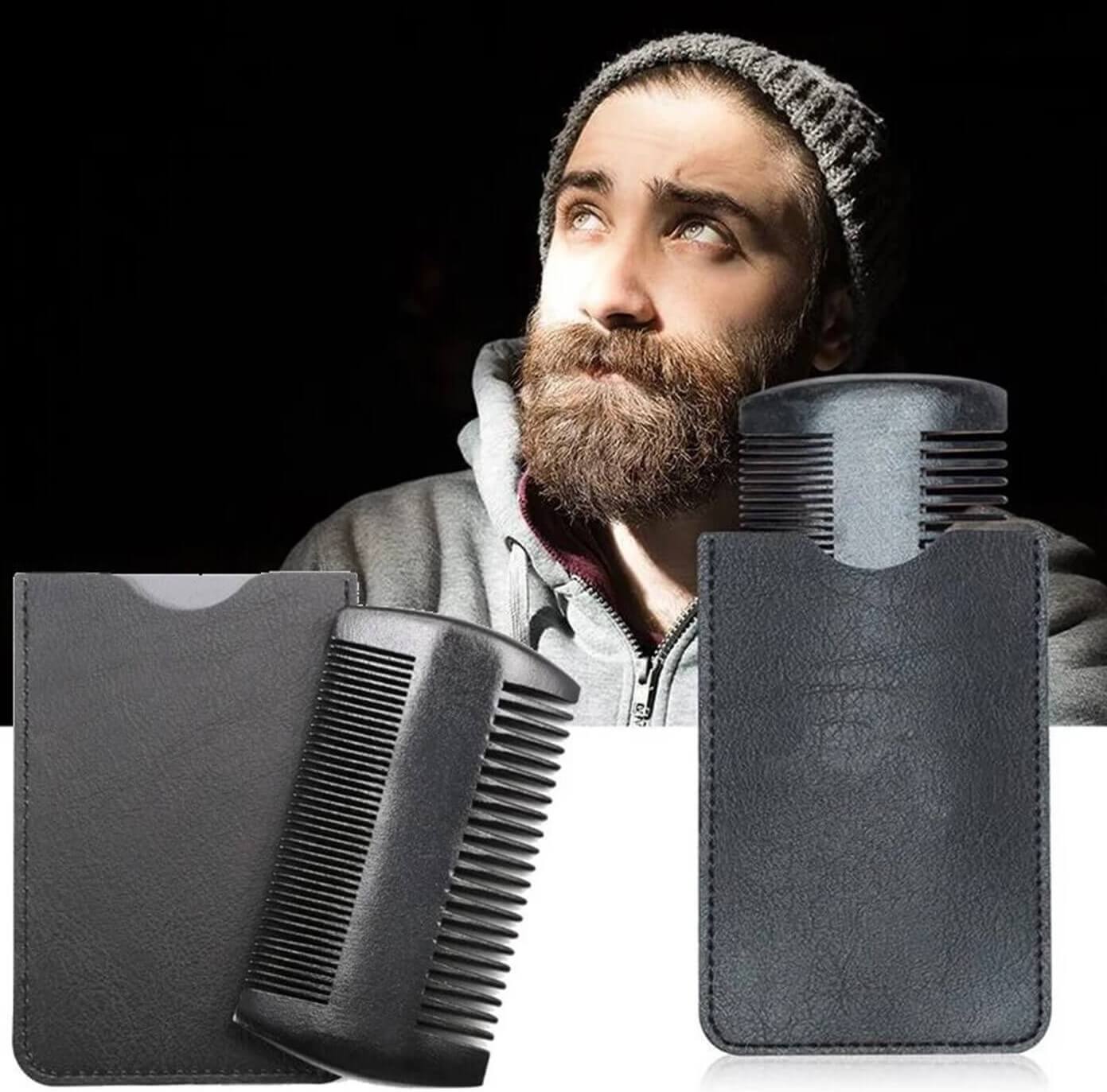 Black Sandalwood Dual Edge Beard Comb