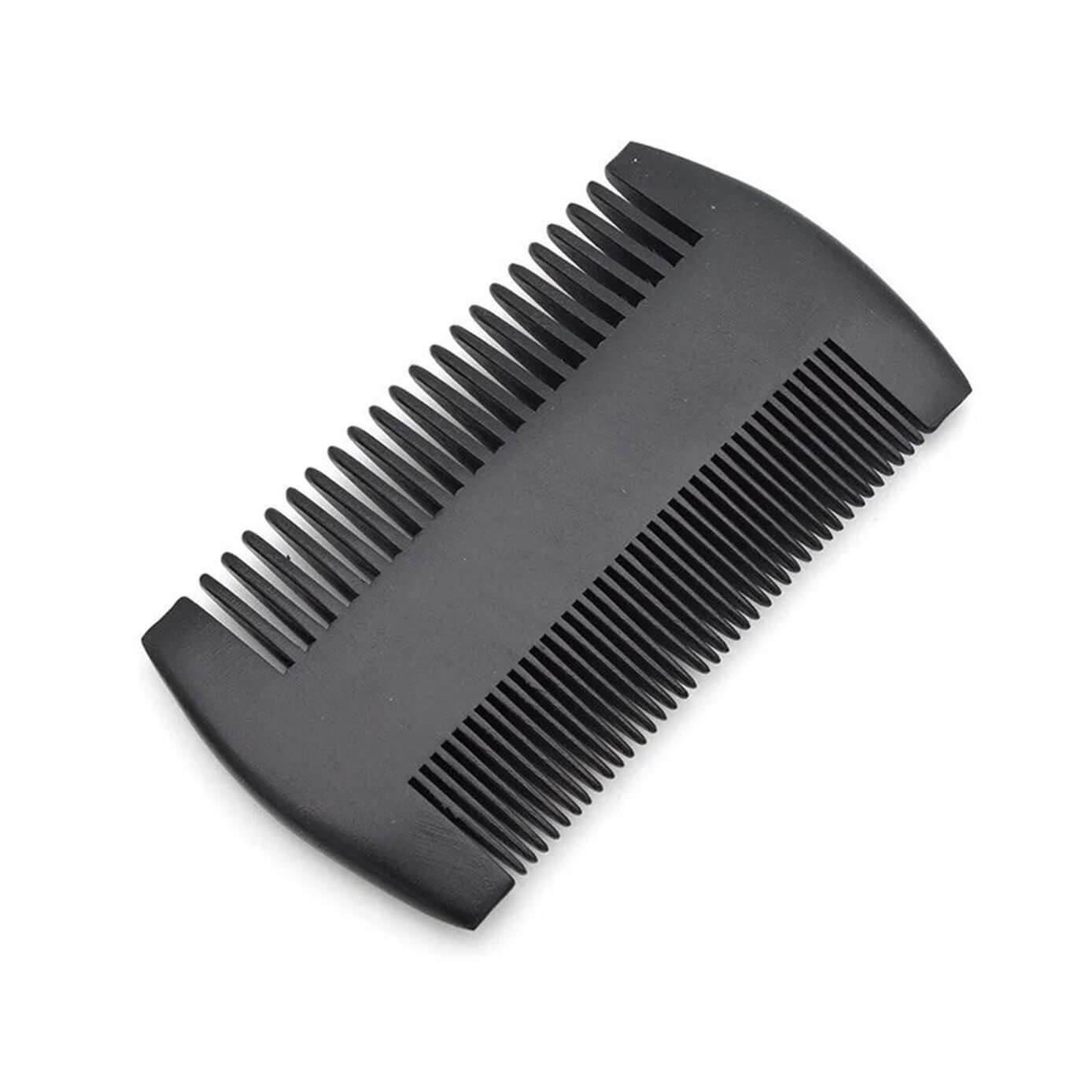 Black Sandalwood Dual Edge Beard Comb