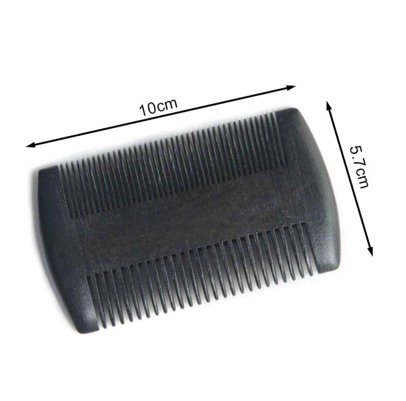 Black Sandalwood Dual Edge Beard Comb