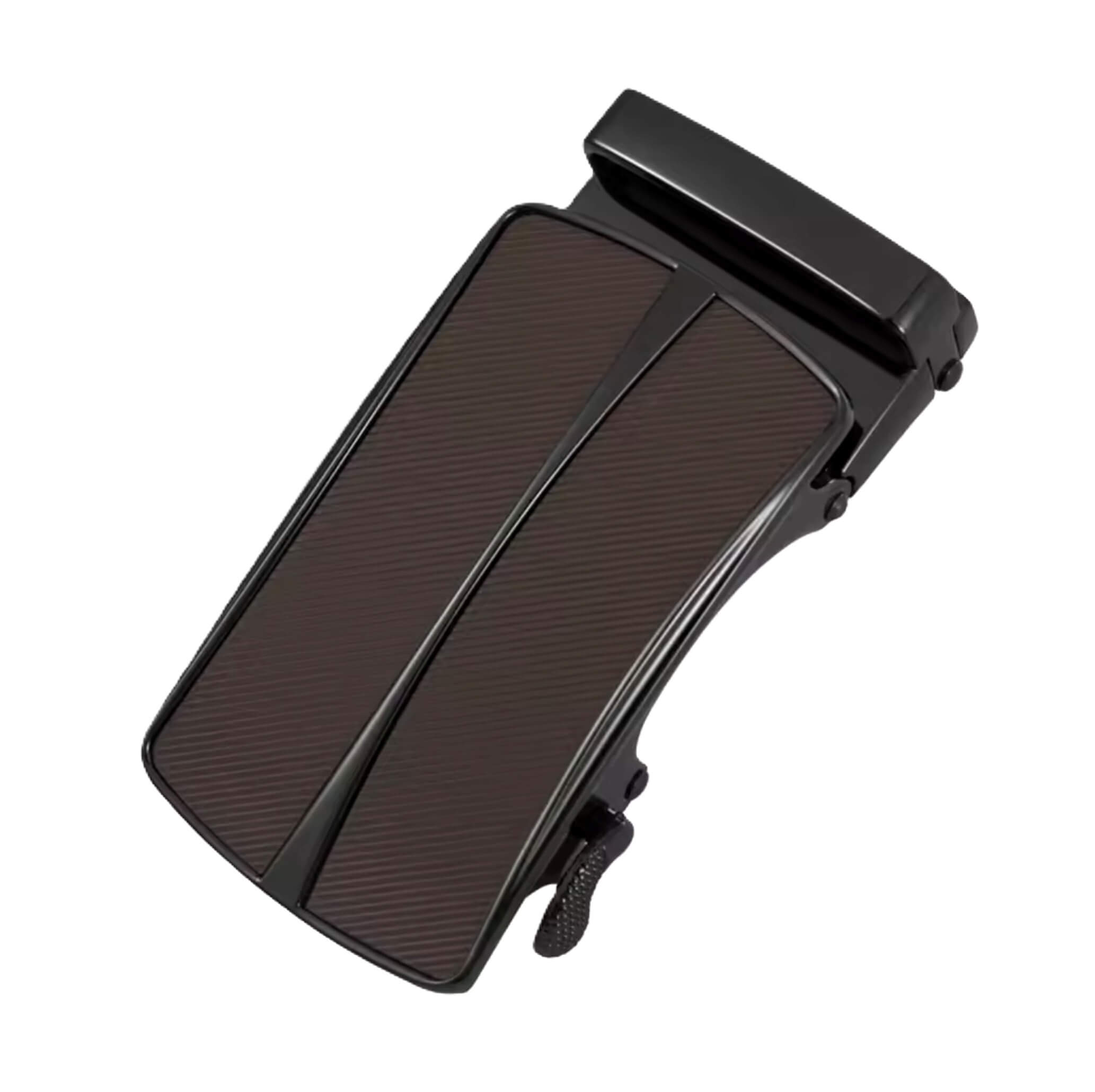 Automatic ratchet belt buckle zinc alloy finish