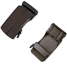 Automatic ratchet belt buckle zinc alloy finish