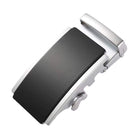 Automatic ratchet belt buckle zinc alloy finish
