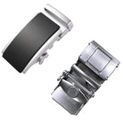 Automatic ratchet belt buckle zinc alloy finish
