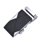 Automatic ratchet belt buckle zinc alloy finish