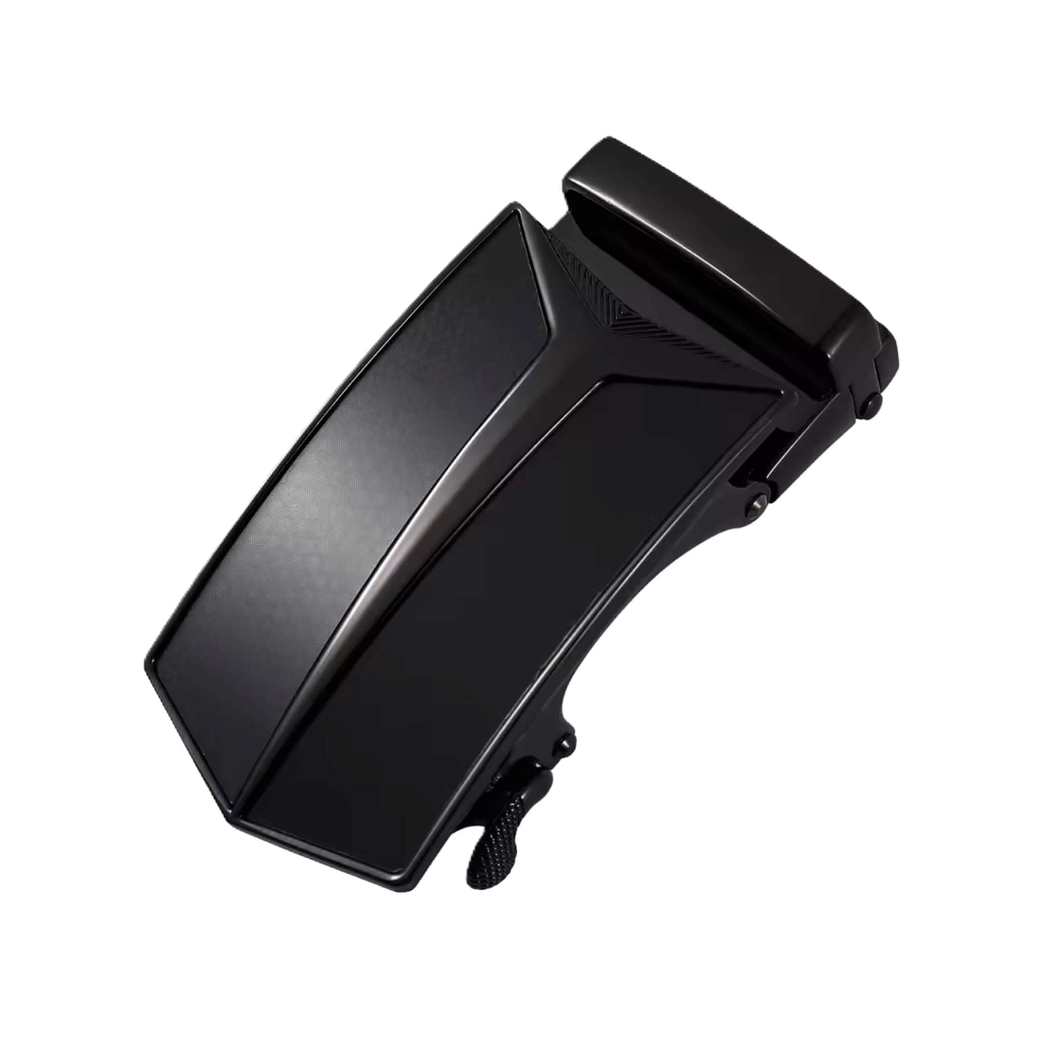 Automatic ratchet belt buckle zinc alloy finish