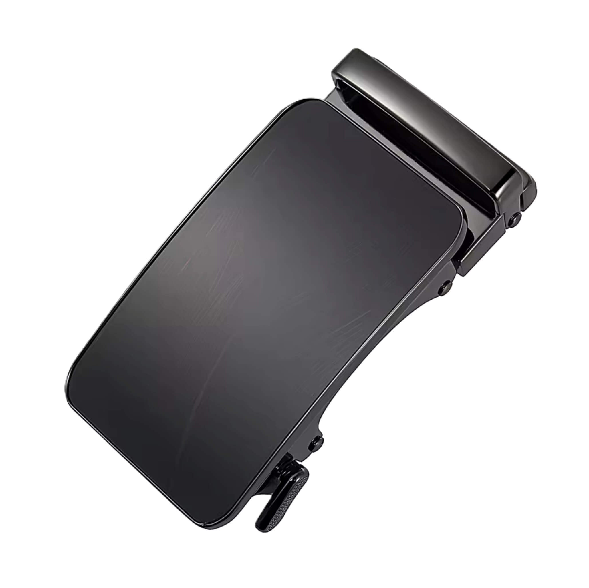 Automatic ratchet belt buckle zinc alloy finish