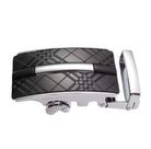 Automatic ratchet belt buckle zinc alloy finish