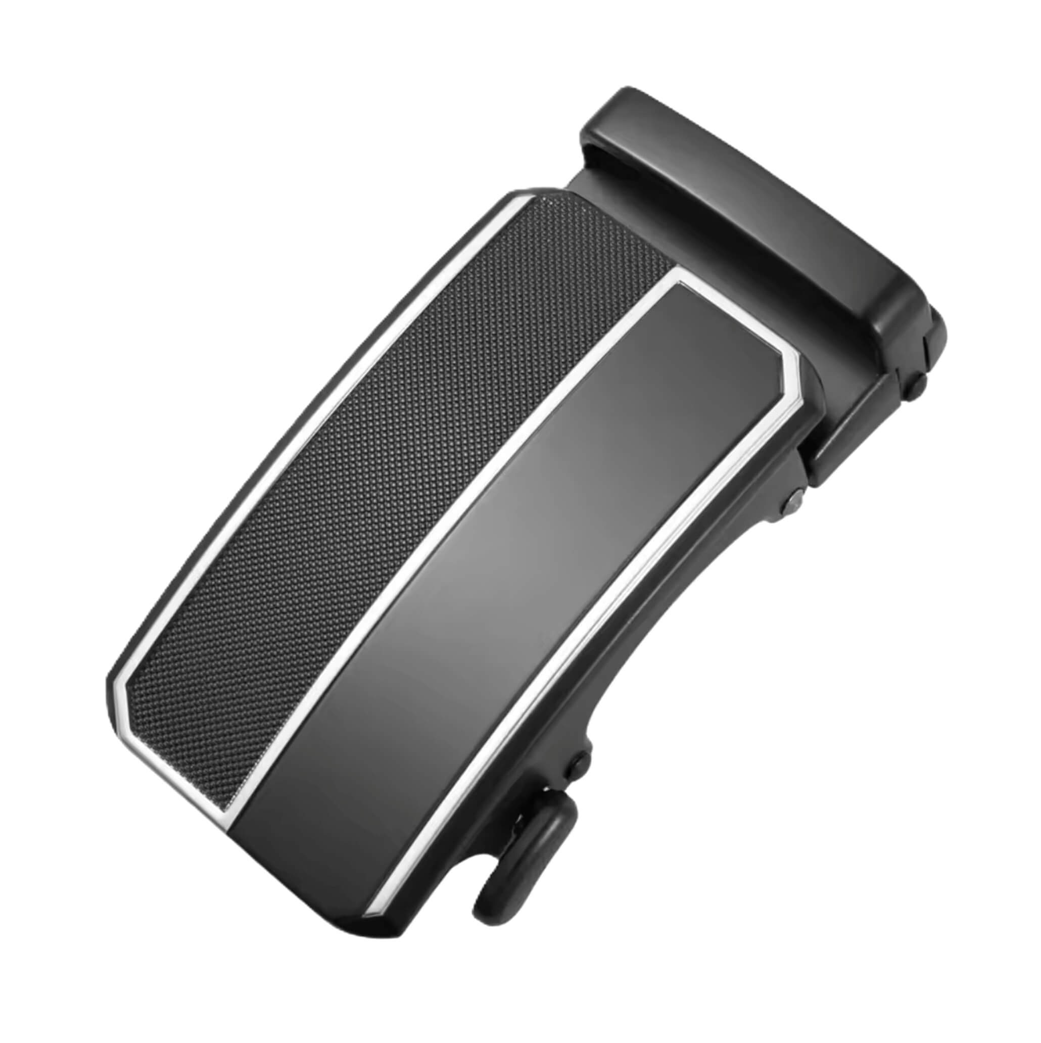 Automatic ratchet belt buckle zinc alloy finish