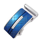Automatic ratchet belt buckle zinc alloy finish