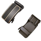 Automatic ratchet belt buckle zinc alloy finish