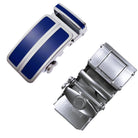 Automatic ratchet belt buckle zinc alloy finish