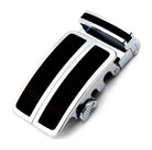 Automatic ratchet belt buckle zinc alloy finish