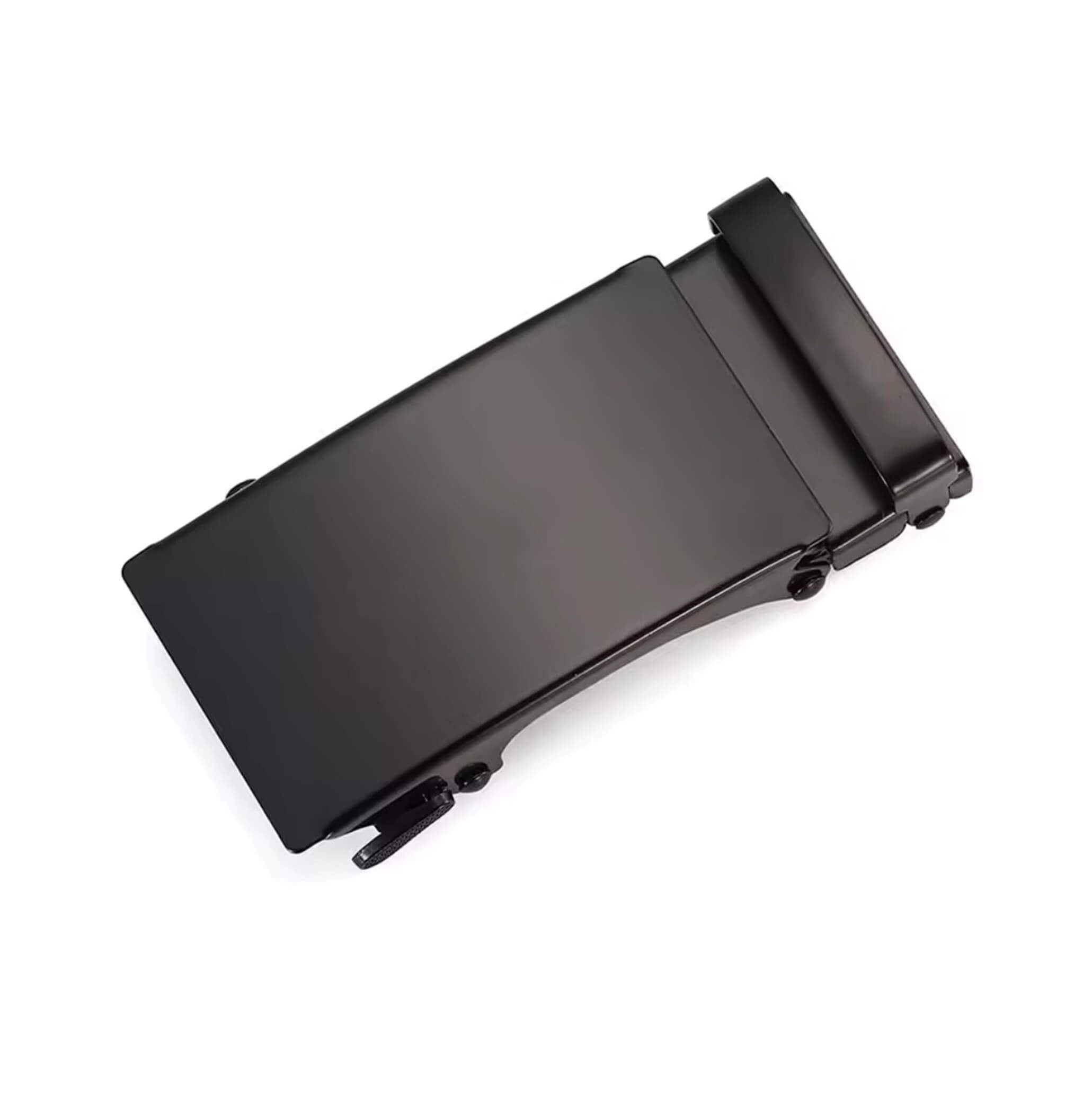 Automatic ratchet belt buckle zinc alloy finish