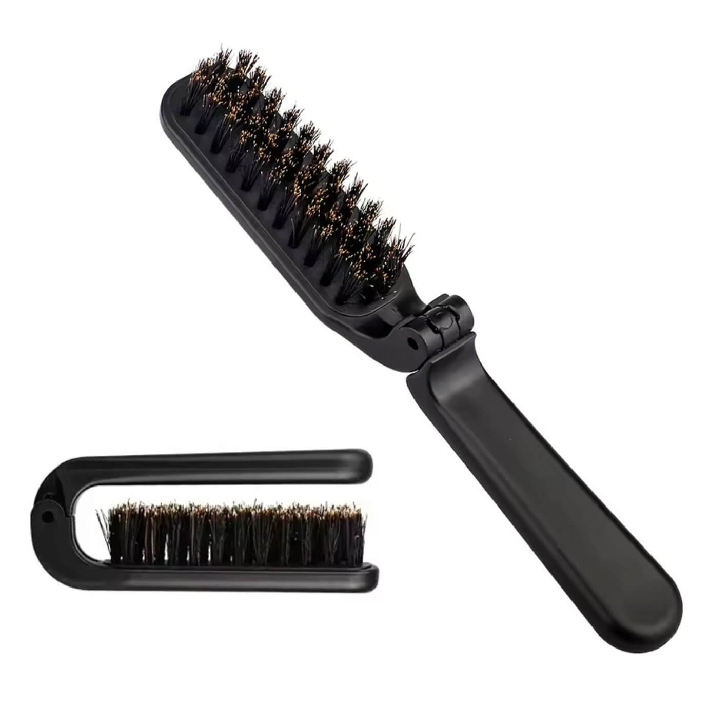 Mens Boar Hair Folding Beard Brush