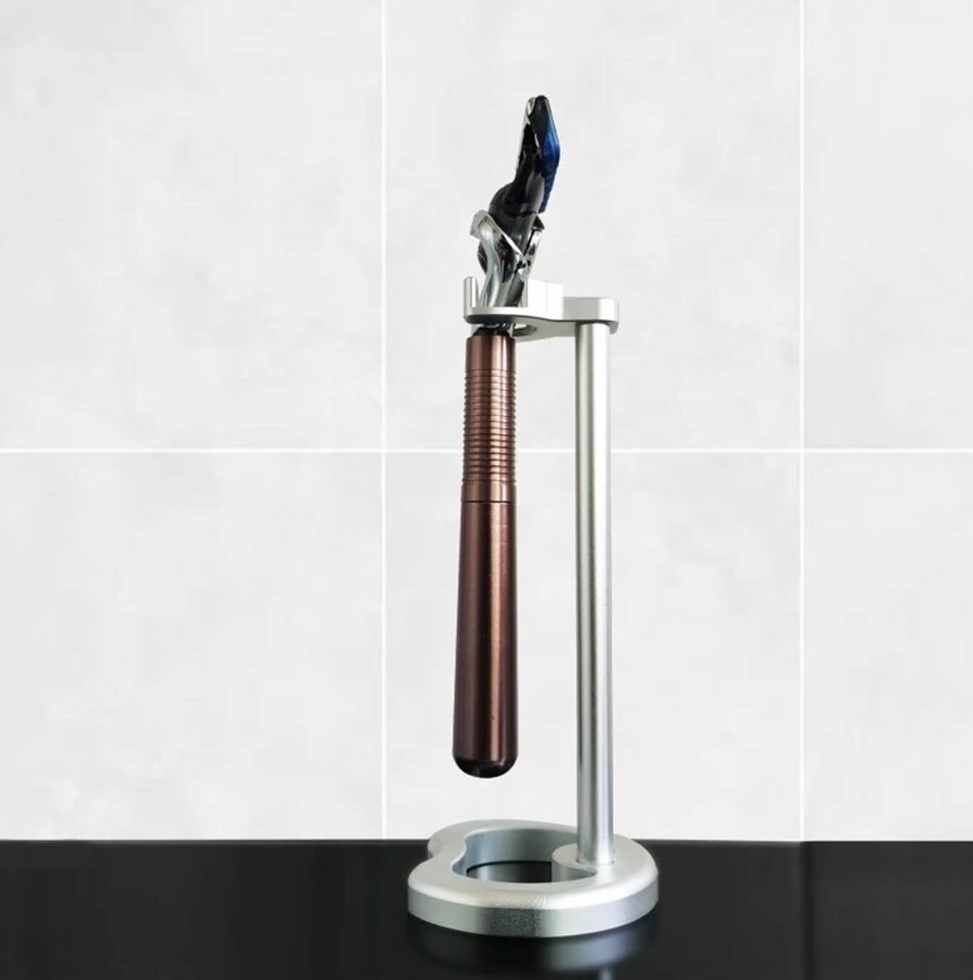 Mens Anodised Shave Razor Holder