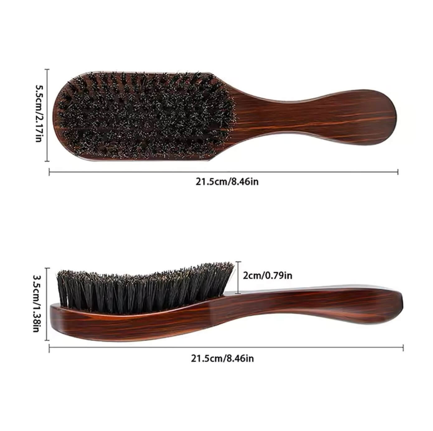 Beechwood Timber Brush for Hair and Beard Care