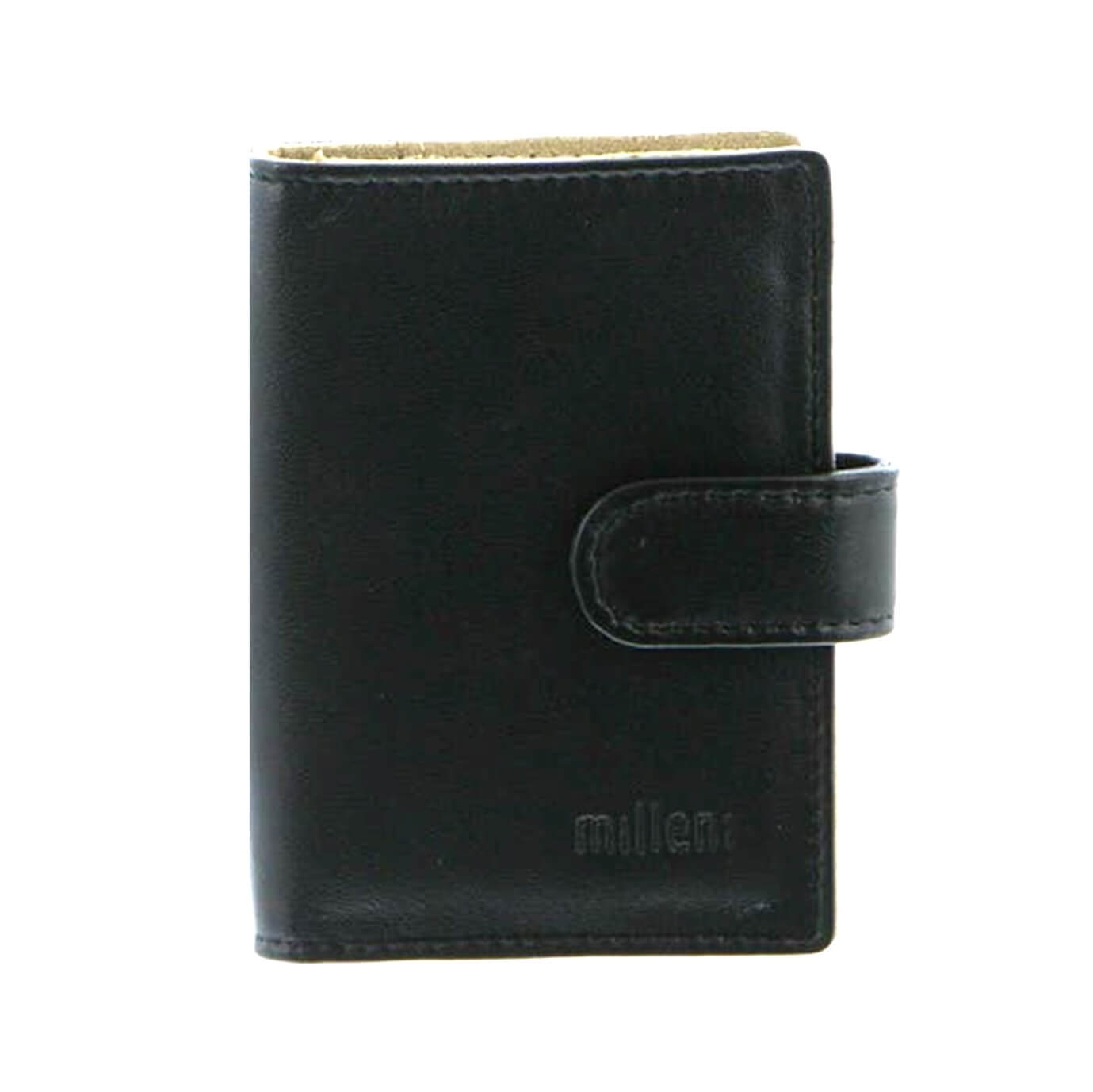 Genuine Italian Leather Black Credit Card Holder