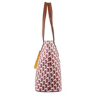 Milleni Ladies Geometric Fashion Tote Bag in Brown