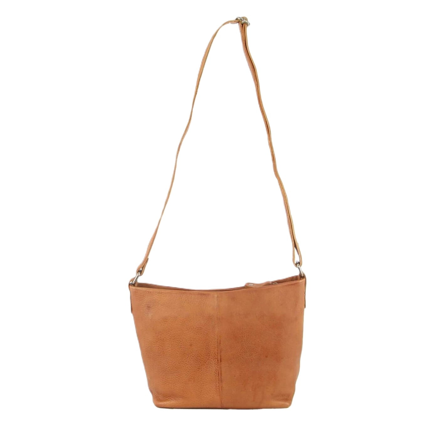 Milleni Ladies Nappa Leather Crossbody Bag in Cognac
