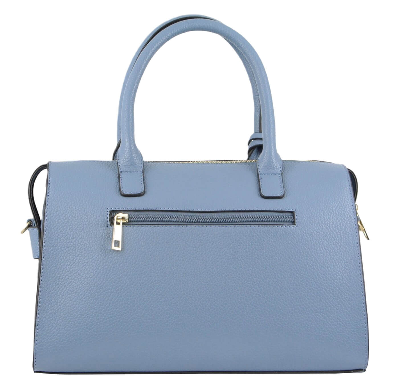 Milleni Ladies Fashion Tote Handbag with Shoulder Strap in Blue
