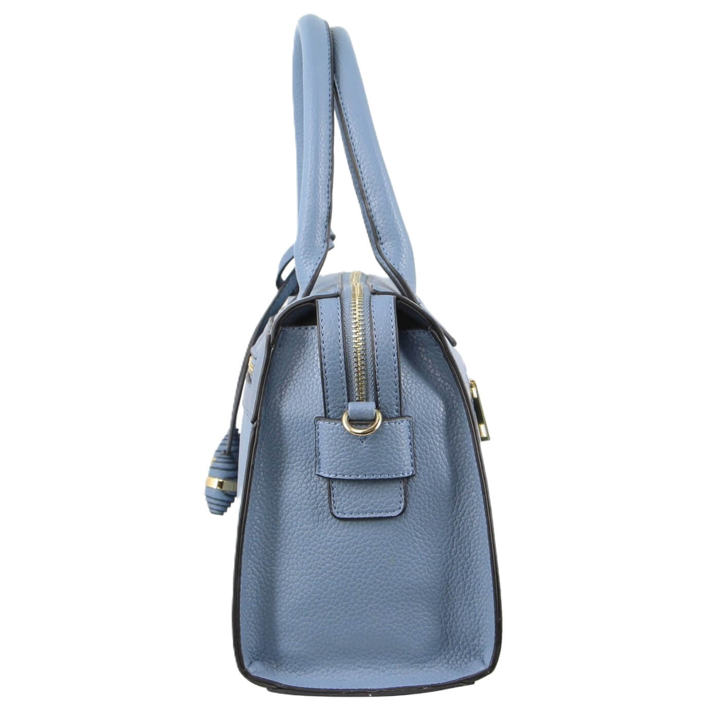 Milleni Ladies Fashion Tote Handbag with Shoulder Strap in Blue
