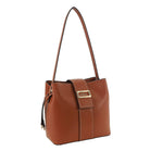 Milleni PV4034 Tan Ladies Vegan Leather Fashion Mini Tote Bag