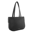 Milleni Ladies Vegan Leather Fashion Shoulder Tote Bag in Black