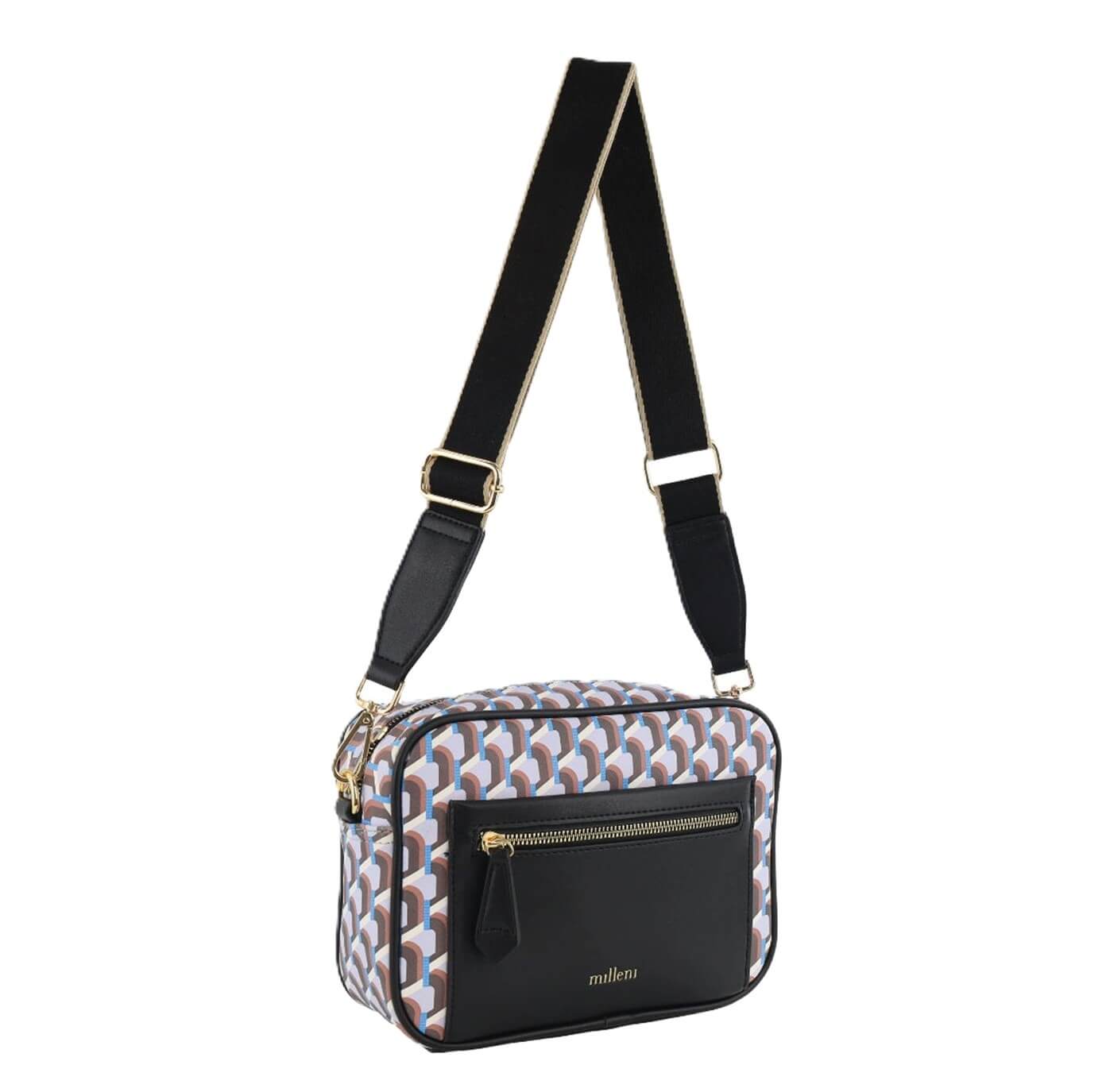 Milleni Ladies Fashion Geometric Crossbody Bag in Lilac
