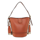 Milleni PV4033 Tan Ladies Vegan Leather Bucket Crossbody Bag 