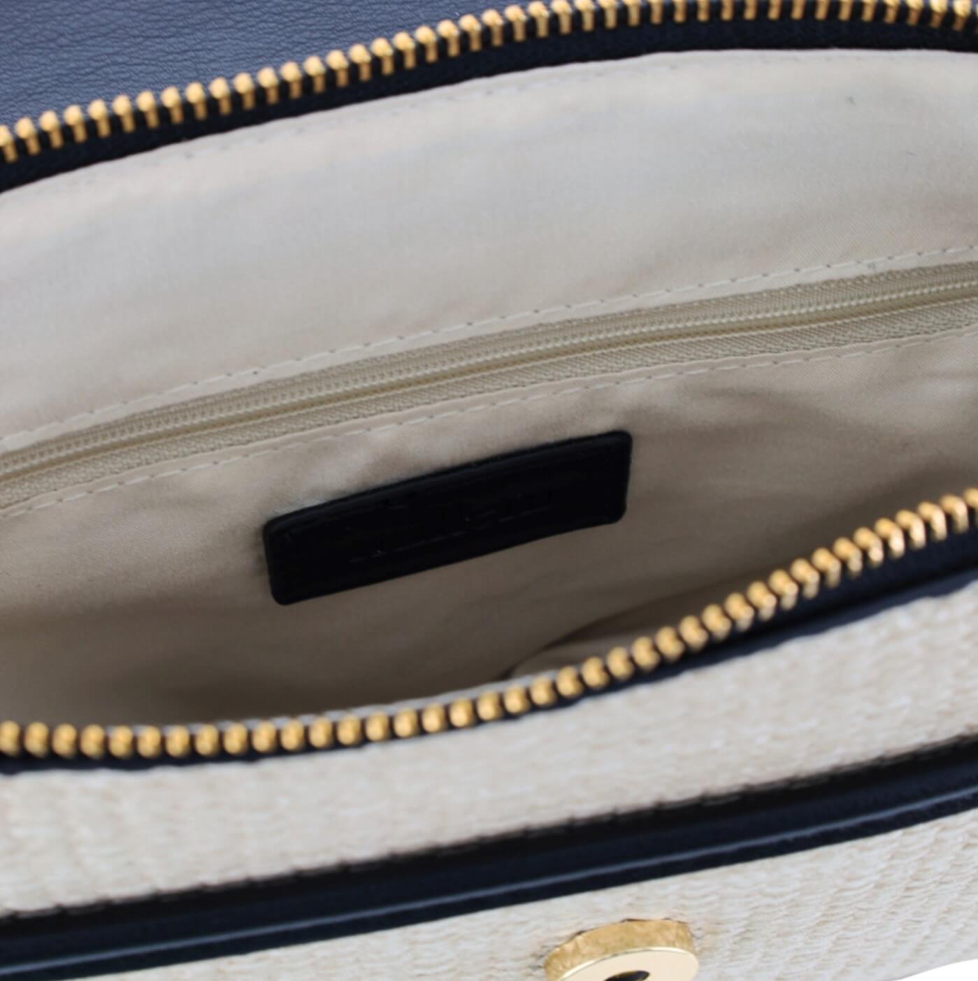 Milleni Ladies Fashion Flap-Over Crossbody Bag in Beige