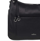 Milleni Ladies Vegan Leather Fashion Tote Bag in Black