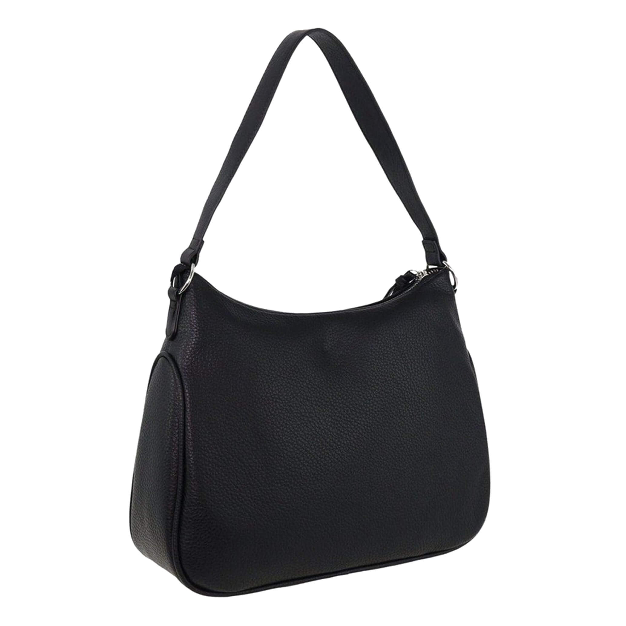 Milleni Ladies Vegan Leather Fashion Tote Bag in Black