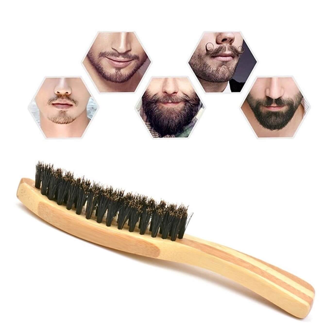 Mens Moustache and Beard Brush
