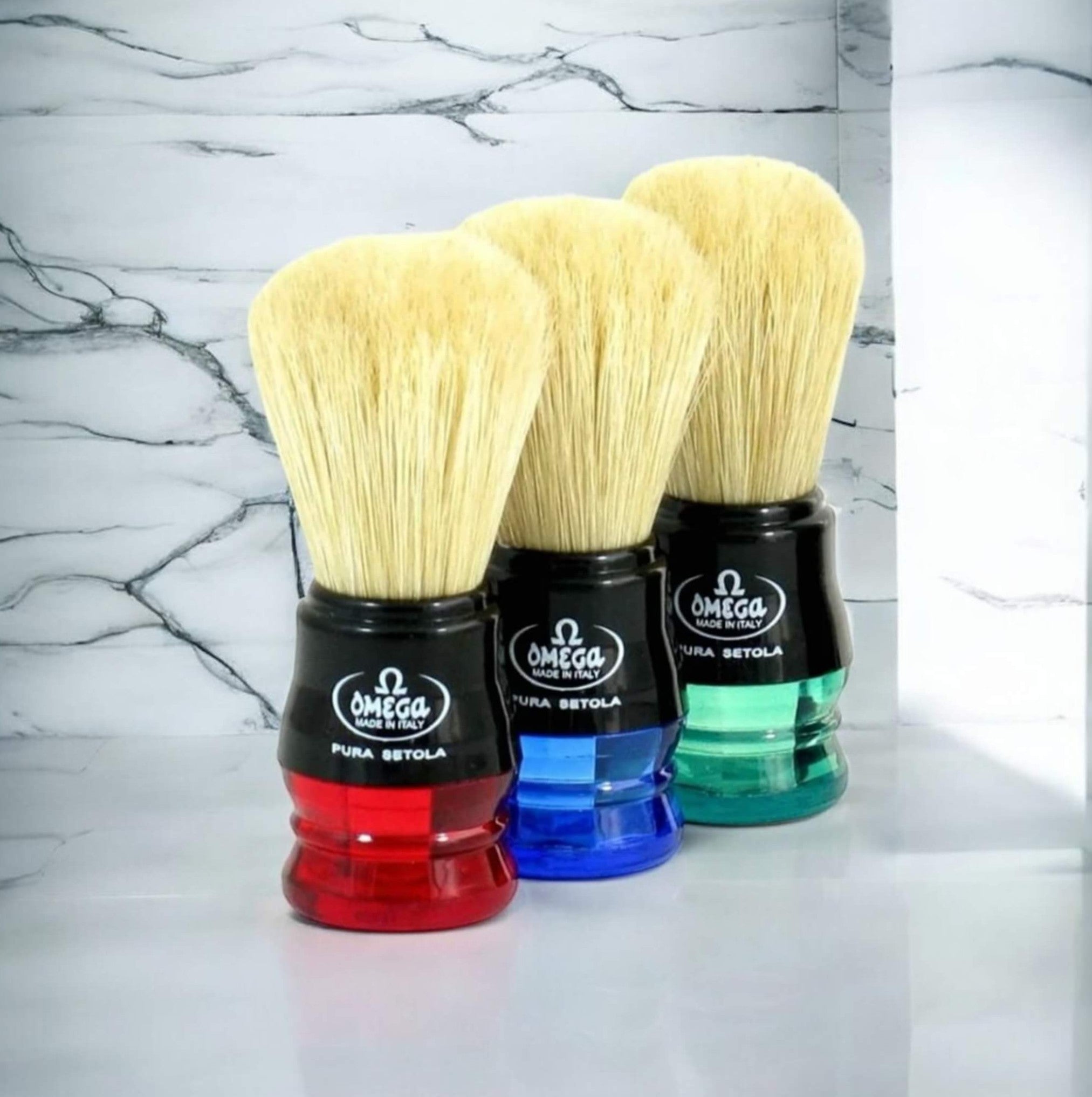 OMEGA Two-Tone Shave Brush Model# -  10777