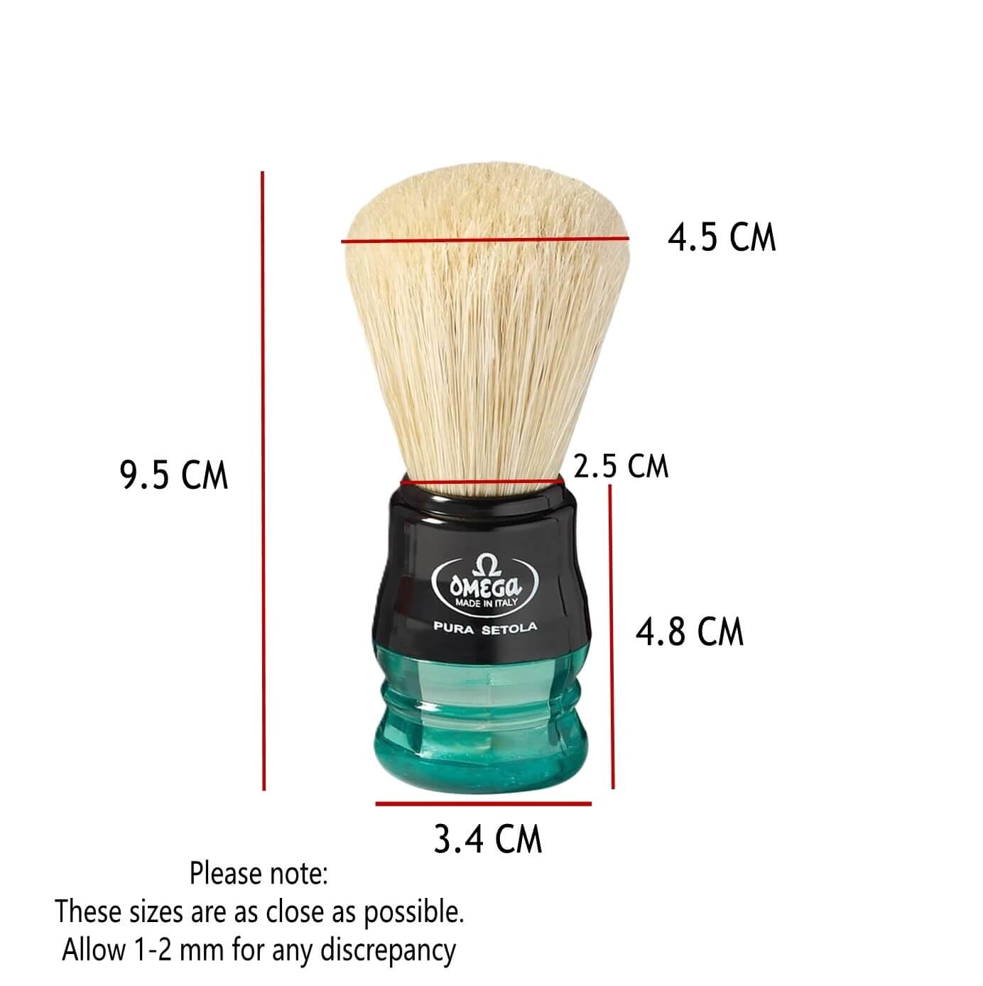 OMEGA Two-Tone Shave Brush Model# -  10777