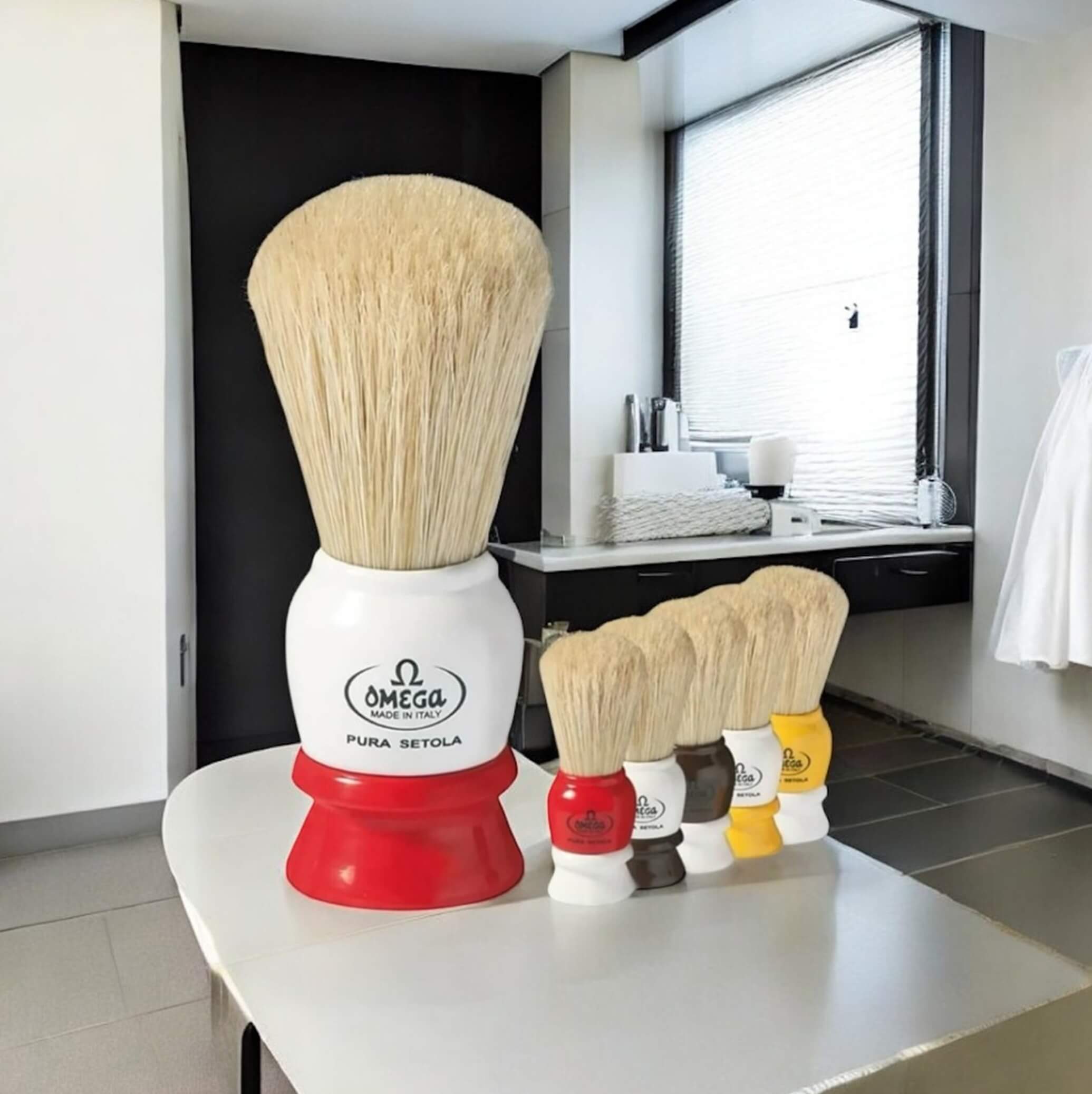OMEGA Two-Tone Shave Brushes