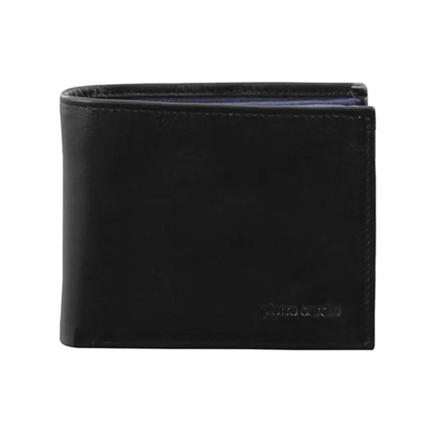 Pierre Cardin PC2630 Italian Leather Two Tone Bi-Fold Wallet/Blk-Navy