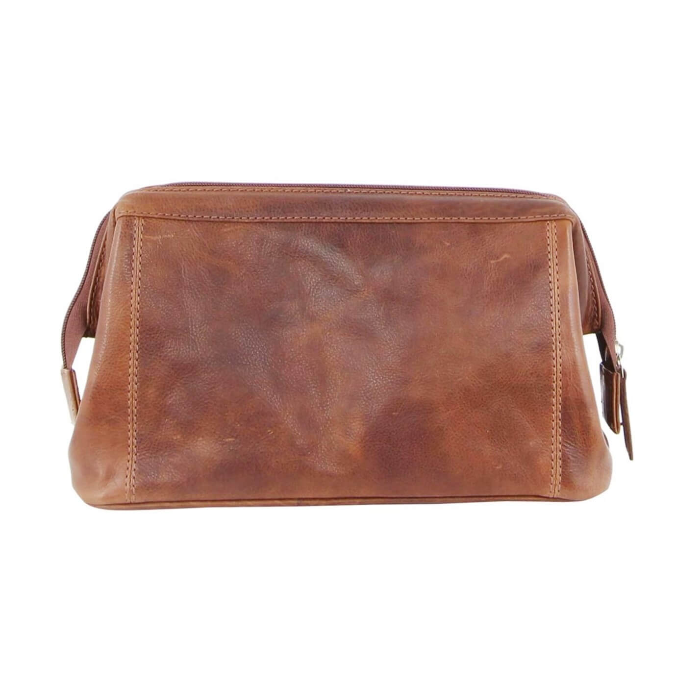 Pierre Cardin PC2803 Rustic Leather Toiletry Bag/Cognac