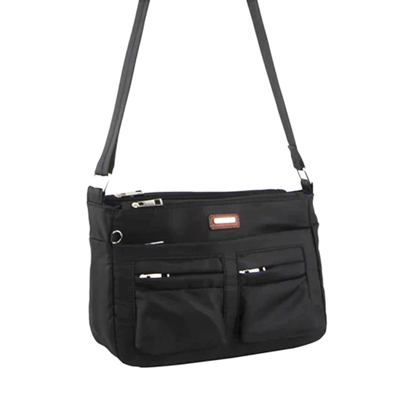 Pierre Cardin PC3268 Nylon Anti-theft Cross Body Bag/Black