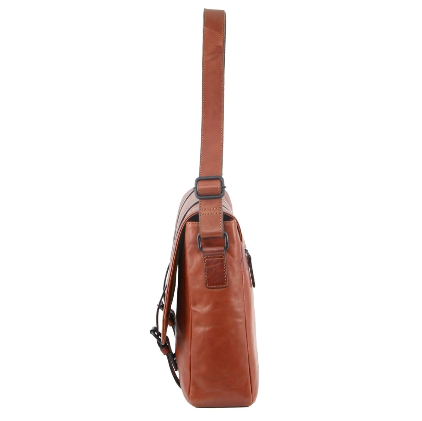 Pierre Cardin PC3313 Crumple Leather Computer Bag/Cognac